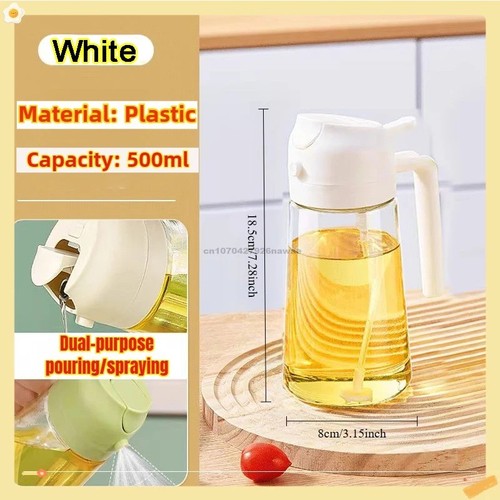 Glass oil spray bottle - 2-in-1,