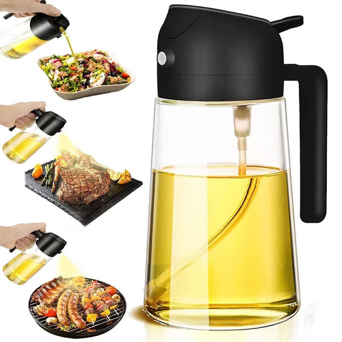 1pc oil sprayer bottle - 2-in-1,