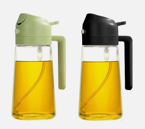2pack glass oil spray - 2-in-1,