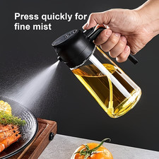 2 in 1 Oil Spray Bottle Olive