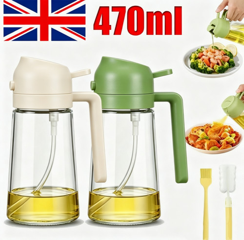 2pcs 470ml glass oil - 2pcs,